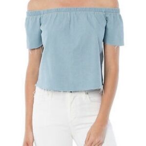 Mother Denim "The Cold Shoulder Fray" Top NWT